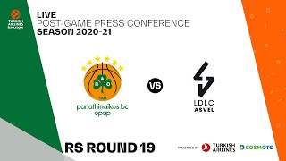 Panathinaikos BC OPAP  LyonVilleurbanne  PostGame Press Conference [upl. by Hepza]