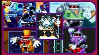 Sonic Mania  All Hard Boiled Heavy Boss Encounters  No Damage [upl. by Atinauq706]