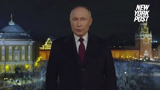 Putin makes no mention of Ukraine war in New Year’s Eve speech [upl. by Kiker]