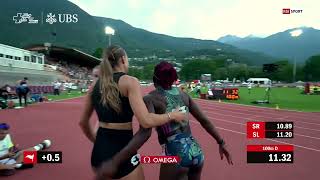 SM Bellinzona 100m SF W Serie 2 [upl. by Raynard]