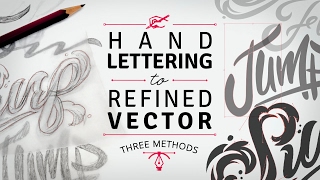 Hand Lettering to Refined Vector [upl. by Pascasia671]