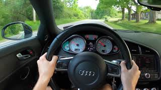 2011 Audi R8 V10 Spyder POV Backroad Drive [upl. by Eslehc446]