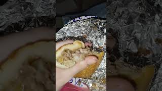 Cheese steak anyday cheesesteak food foodlover eating sandwich popular viralshort trending [upl. by Sale]