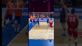 Volleyball spike 🏐volleyball volleyballdrills sportsequipment everyone volleyballsource [upl. by Atirabrab]