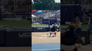 2024 AAU Jr Olympics High Jump 47 JordanBlackley trackandfield AAU CoachWill TechniqueTrack [upl. by Enoek]