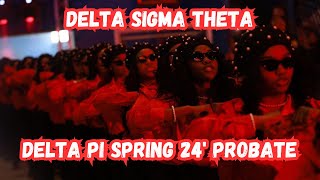 Delta Sigma Theta  Delta Pi Spring 24 Probate  Jackson State University [upl. by Ainad]