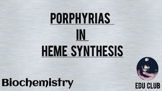 Porphyria In Heme Synthesis  Biochemistry [upl. by Reta849]