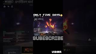 INTEZAR KARANA MERE AGALE JANAM MI BHI☺☺FREEFIRE ONLY FIVE DAYSSHORTSOP [upl. by Fleurette123]