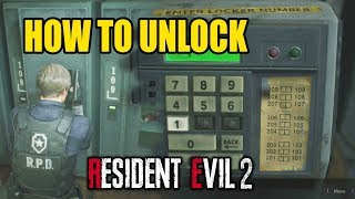 How to Unlock WEAPONS LOCKER  Resident Evil 2 [upl. by Siraj]