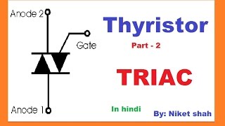 Thyristor Part 2 TRIAC in hindi  Power Electronics  Semiconductor  Electronic Component  TRIAC [upl. by Atneuqal866]