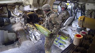 Inside US Paladin Howitzer Loading amp Firing Massive Rounds Every Minute [upl. by Jago214]