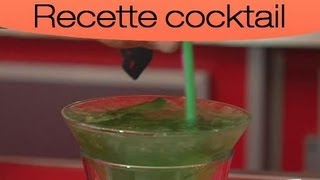 Cocktail  Recette de Cognac et liqueur de menthe [upl. by Airamesor]