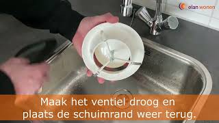 Ventilatie ventielen schoonmaken [upl. by Mayberry]