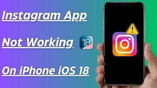 How to Fix Instagram Not Working on iPhone  iOS 18 [upl. by Joye]