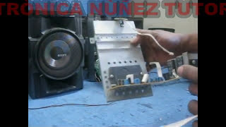 MODULAR SONY GENEZI SE APAGA AL SUBIR EL VOLUMEN electronica nuñez [upl. by Johen]