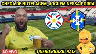 REACT AO VIVO PARAGUAI 1X0 BRASIL l Eliminatórias [upl. by Drawyah]