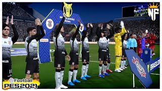 CORINTHIANS x ATHLÉTICOPR  Brasileirão Série A 2024 ⚽ Gameplay Simulação PES 2021 [upl. by Osber]