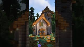 Small Medieval Spruce House  Minecraft Build Showcase [upl. by Fretwell]