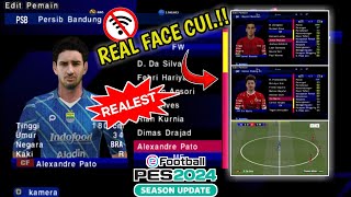 RILIS EFOOTBALL™ 2024 PES PPSSPP LIGA EROPA AND ASIA FULL UPDATE TRANSFER REAL FACEGRAPIC HD [upl. by Wolenik]