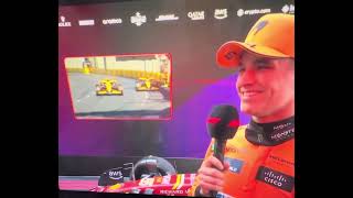 Guenther Steiner Interviews Lando Norris After P3 at Australian Grand Prix 2024 Lando Smiling 🤣 [upl. by Kruter]