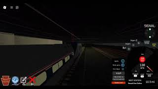 Roblox Northeast Corridor Train Simulator  Amtrak Vermonter HHP8 Metropark  Newark Penn [upl. by Dredi]