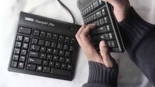 Kinesis Freestyle Blue Ergonomic Keyboard Review Part 1 [upl. by Lana688]