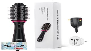 VEVOR Hair Blow Dryer Brush Dual Voltage Hot Air Styler with 256quot Review [upl. by Aderf]