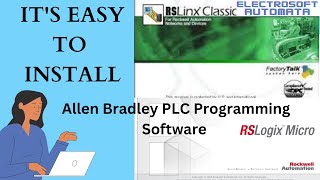 Allen Bradley PLC software installation FREE [upl. by Dnalyr]