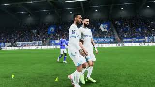 Gameplay FC 24  Strasbourg  Olympique de Marseille  Ligue 1  20242025 [upl. by Lustick11]