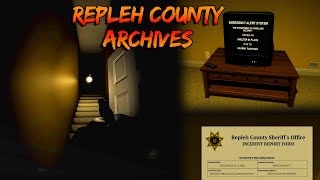 Repleh County Archives  All Endings and Badges  Roblox   Full Walkthrough [upl. by Marvella]