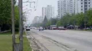 平壤市電 Tram cars in Pyongyang City [upl. by Boj970]