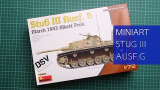 Miniart 172 StuG III AusfG Mar 1943 Alkett Prod 72105 Review [upl. by Henebry]