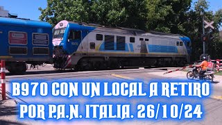 B970 con local a Retiro por PAN Italia 26102024 [upl. by Einnol]