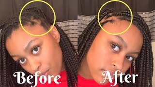 Refresh Month Old Knotless Box Braids  Refresh Braids WITHOUT Redoing Them [upl. by Yenreit]