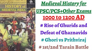 Part 14 Decline of Ghaznavids amp Rise of Ghurids Entry of Mohammed Ghori in India Tarain battle [upl. by Yreme]