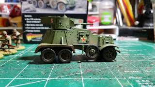 Warlord Games Bolt Action Soviets BA6 Armored Car [upl. by Assetnoc974]