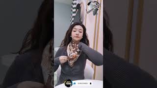 Unique Winter Scarf Style For Girls And Womens shorts beautyframe scarftutorial scarfstyle [upl. by Eremihc]