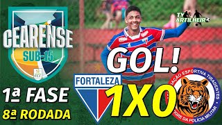 Cearense S15 24 8ª Rodada  Fortaleza 1 X 0 Tiradentes  Gol  TV ARTILHEIRO [upl. by Marcel]