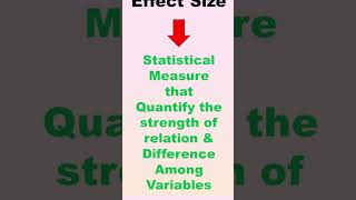 what is Effect size meaning of effect s ize effect size shorts viralvideo trending [upl. by Enilrad]