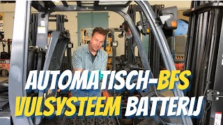 Automatisch vulsysteem accu heftruck  Autofilling system battery forklift [upl. by Reed]