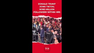 Watch Trumps First Post On TikTok After Trying To Ban App As President Truth Social Stock Dumps [upl. by Nho]