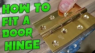 How to fit a Door Hinge using traditional Mallet and Chisel [upl. by Octave]