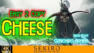 Sekiro  Best Genichiro Ashina Cheese After Patch [upl. by Ellehcit]