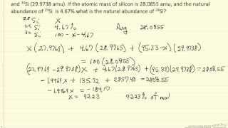 Isotope Composition Example [upl. by Sorac]