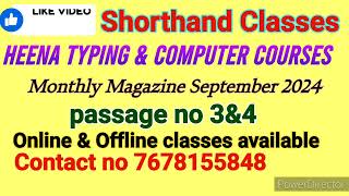 steno dictation speed 80  100 wpm missheena steno online steno class stenographer typing skill [upl. by Avot]