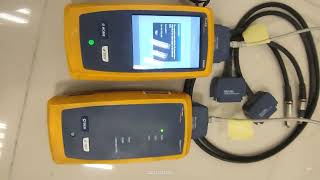 how to check cat5 cat6 cat6a cable with fluke network cable analyzer certification [upl. by Eirrok]