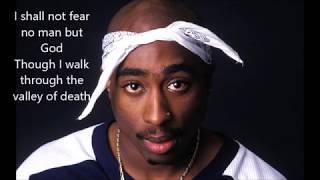 TupacSo Many Tearslyric video [upl. by Allemahs]