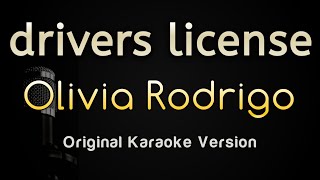 drivers license  Olivia Rodrigo Piano Karaoke Songs With Lyrics  Original Key [upl. by Ruggiero]