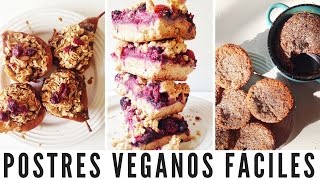 POSTRES VEGANOS FÁCILES  VIDA VEGANA [upl. by Egidio]