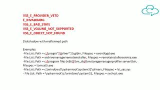 VSS Volume Shadow Copy Service Troubleshooting Advanced [upl. by Lleroj]